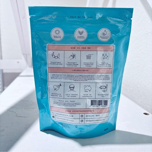 🌊 frank body — A-Beauty Scrub (200 g / 7.05 oz) - Picture 2 of 3